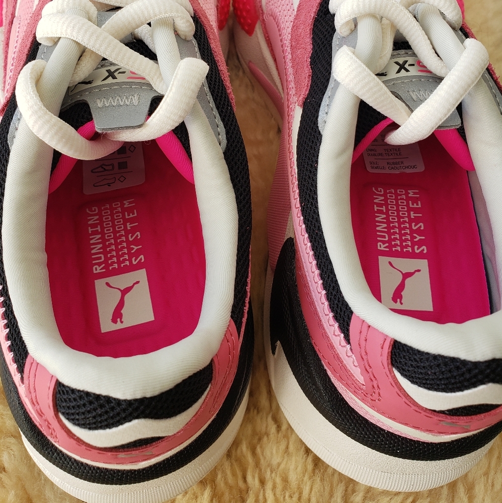 RS-X3 Puzzle Sneaker in Rapture Rose/Peony/Whisper - Picture 4 of 6